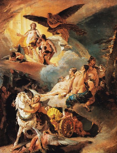 Apollo i Faeton autorstwa Giovanni Battista Tiepolo